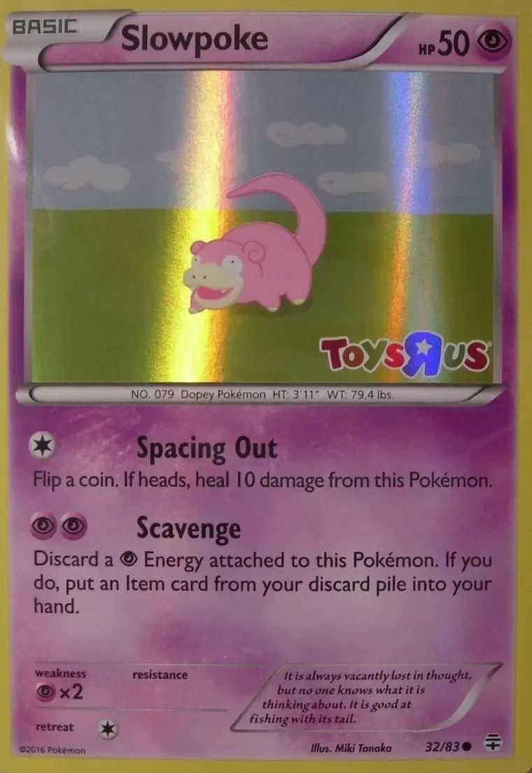Toys\'R\'Us Exclusives - Slowpoke Holo - Toys\'r\'us Logo