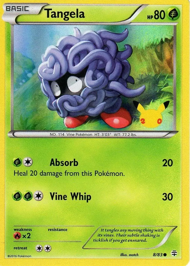 Toys\'R\'Us Exclusives - Tangela Holo - 20th Anniversary Logo
