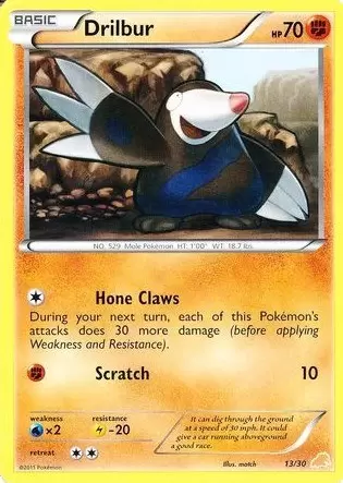 B&W Trainer Kit - Excadrill Half Deck - Drilbur