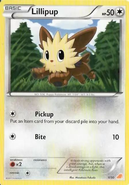 B&W Trainer Kit - Excadrill Half Deck - Lillipup