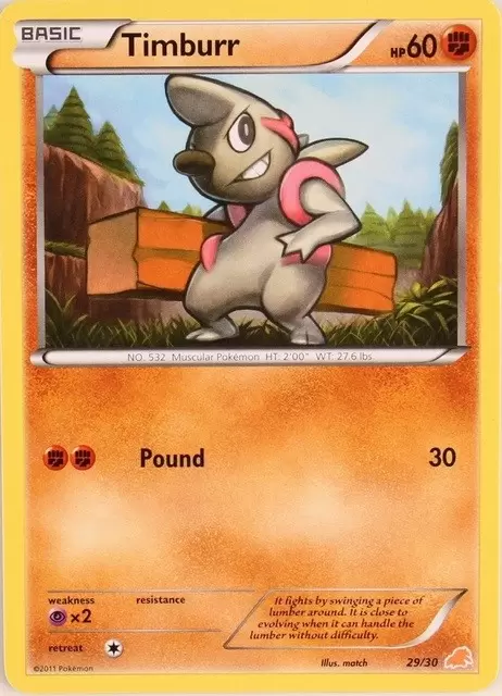 B&W Trainer Kit - Excadrill Half Deck - Timburr