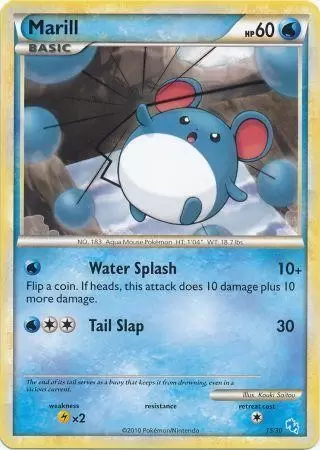 HS Trainer Kit - Gyarados Half Deck - Marill