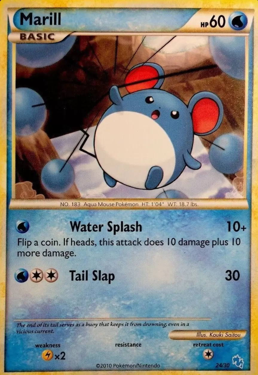 HS Trainer Kit - Gyarados Half Deck - Marill
