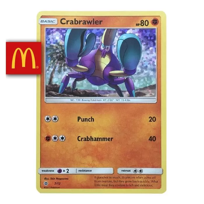 McDonald\'s Collection 2017 - Crabrawler Holo