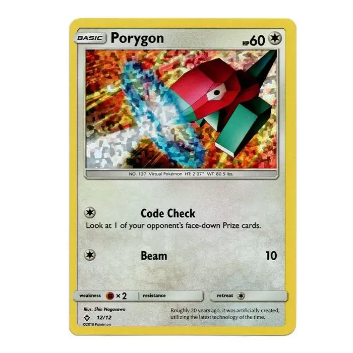 Porygon Holo - McDonald's Collection 2018 Pokémon card 12/12