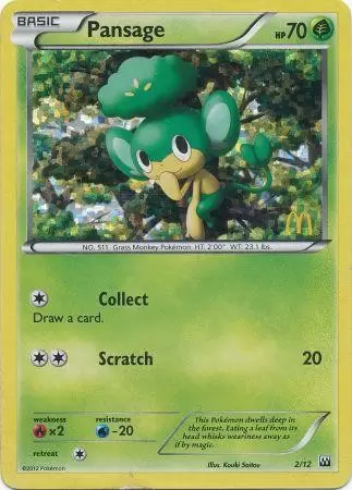 McDonald\'s Collection 2012 - Pansage Holo