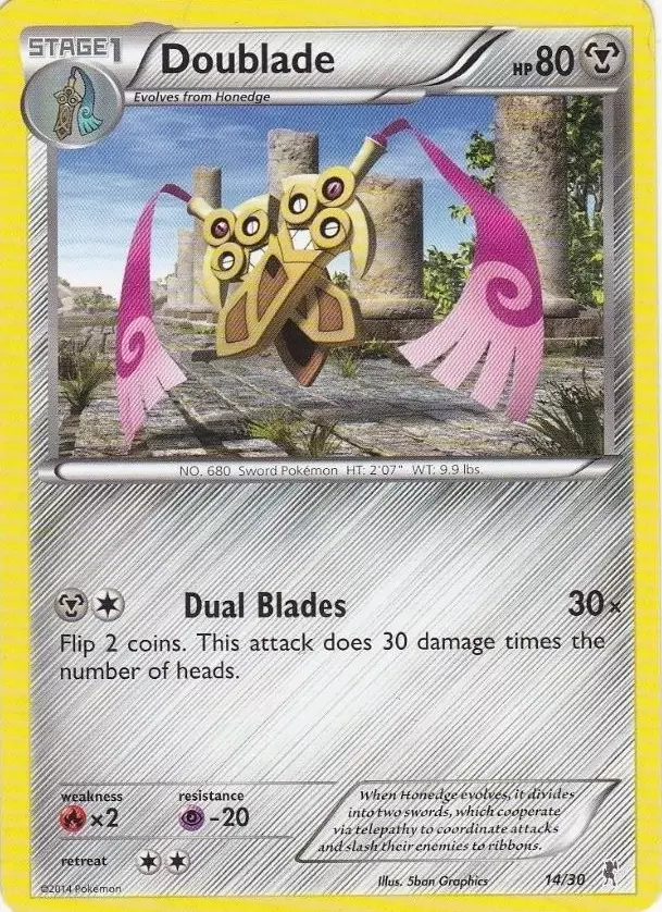 XY Trainer Kit - Bisharp Half Deck - Doublade