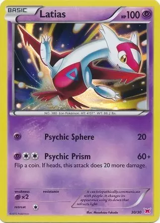 XY Trainer Kit - Latias Half Deck - Latias Holo