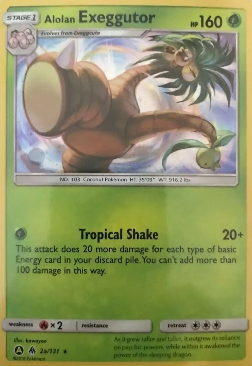 Alternatives Pokemon Cards - Alolan Exeggutor Holo
