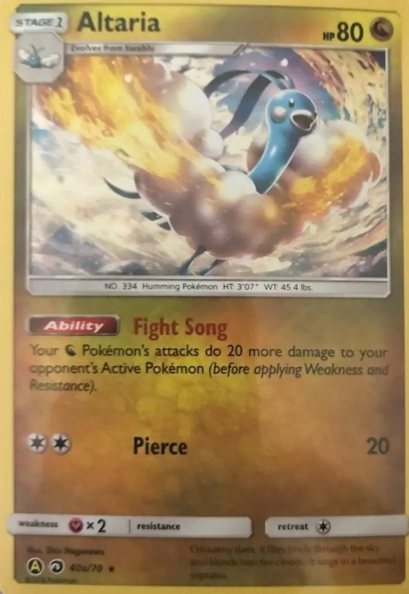 Alternatives Pokemon Cards - Altaria Holo