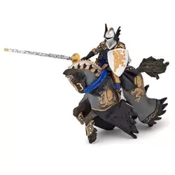 Prince noir au dragon et son cheval