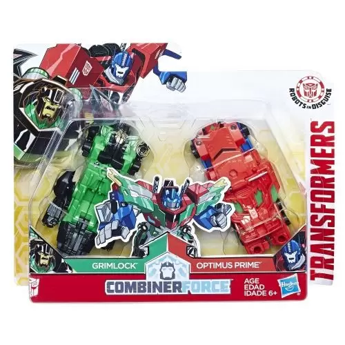 Transformers Robots in Disguise - Grimlock & Optimus Prime - Combiner Force