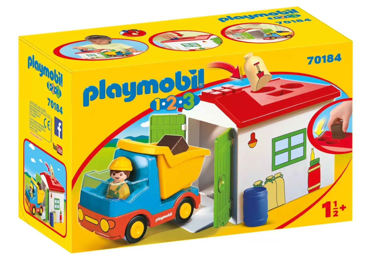 Playmobil 1.2.3 - Camion & Garage