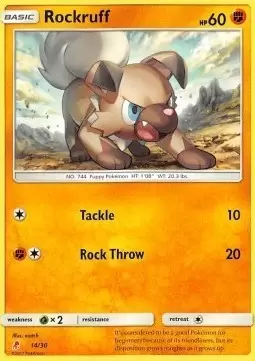 SL Trainer Kit - Lycanroc Half Deck - Rockruff