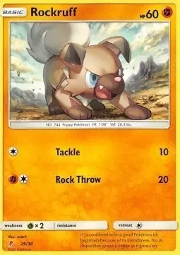 SL Trainer Kit - Lycanroc Half Deck - Rockruff