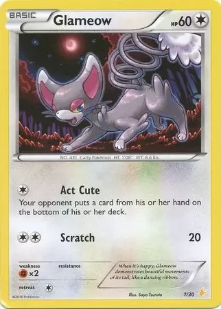 XY Trainer Kit - Pikachu Libre Half Deck - Glameow