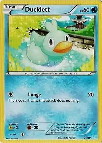 XY Trainer Kit - Suicune Half Deck - Ducklett