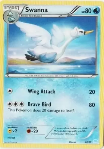 XY Trainer Kit - Suicune Half Deck - Swanna