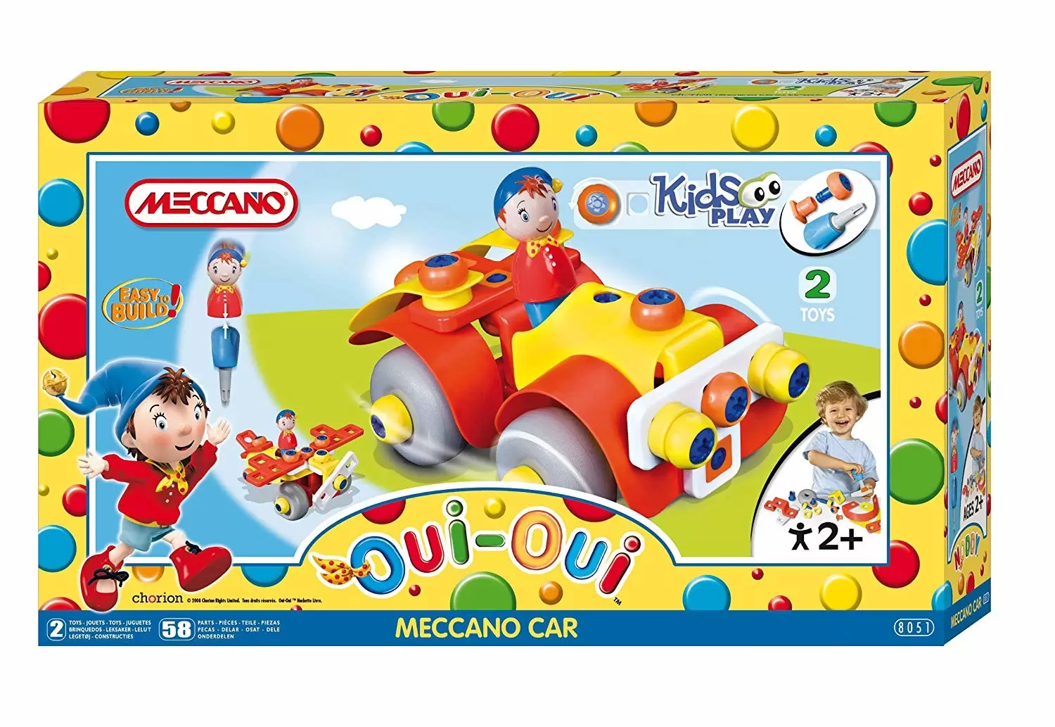 Jeu de construction - Kids Play Meccano 8051 Cars Licence Oui Oui