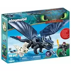 Playmobil DreamWorks Dragons Hiccup and Toothless with Baby Dragon (70037)