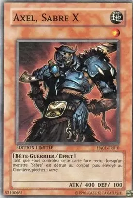 Arsenal Mystérieux HA01 - Axel, Sabre X