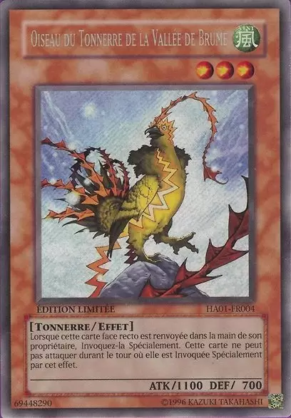 Arsenal Mystérieux HA01 - Oiseau du Tonnerre de la Vallée de Brume