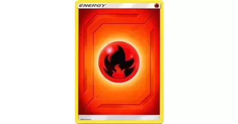 Pokemon TCG Card 10X Basic Fire Energy 2019 Style 