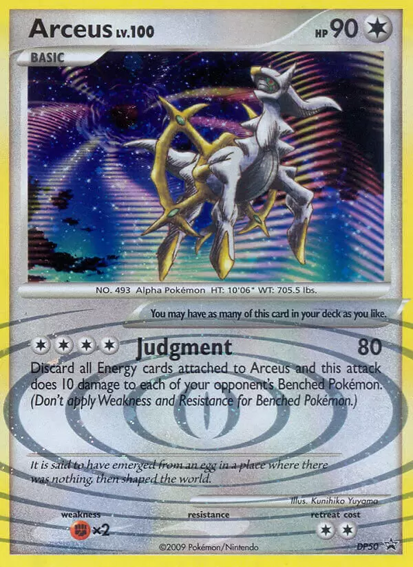 Pokemon Platinum Arceus Lv. X DP53 Promo Card : : Toys