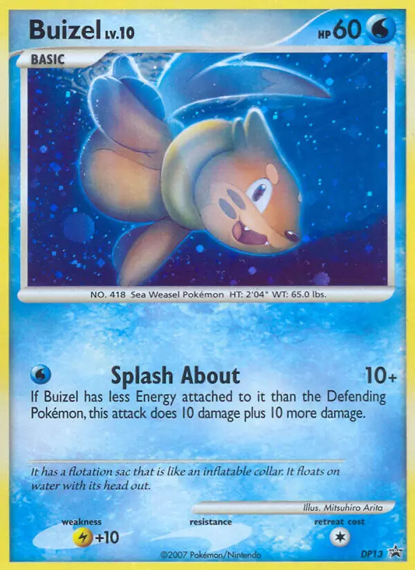 Diamond & Pearl Promos - Buizel holo