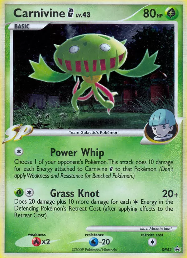 Diamond & Pearl Promos - Carnivine G holo