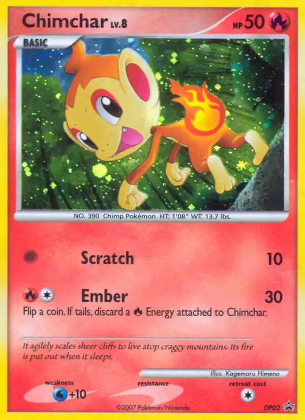 Diamond & Pearl Promos - Chimchar holo