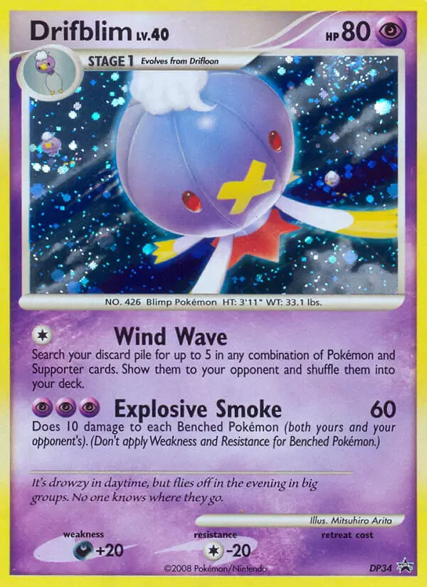 Diamond & Pearl Promos - Drifblim holo