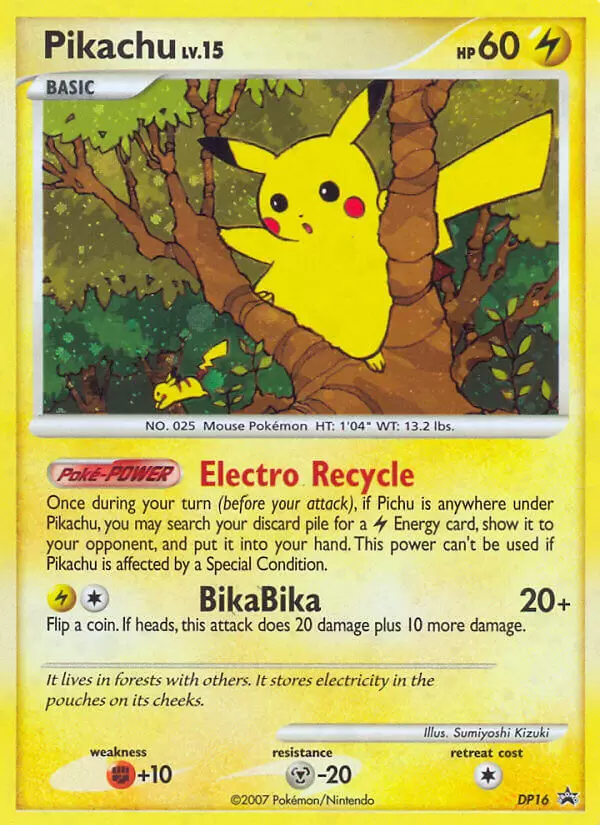 Diamond & Pearl Promos - Pikachu holo