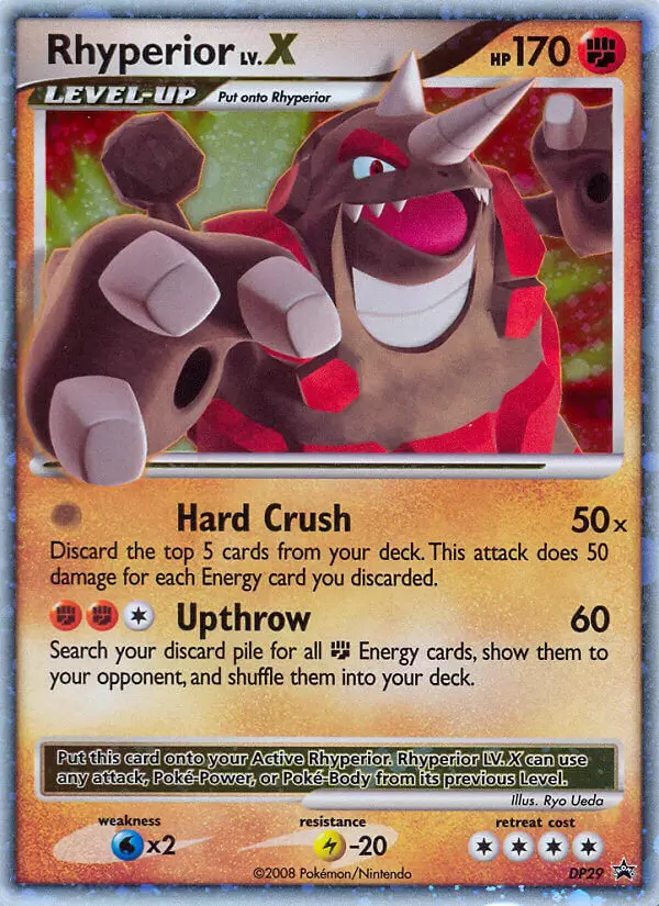 Diamond & Pearl Promos - Rhyperior LV.X holo