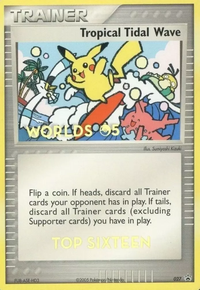 Nintendo Black Star Promos - Tropical Tidal Wave Worlds 05 Top Sixteen