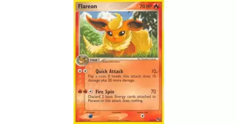 Flareon 2/17 HOLO Pop Series 3 Pokemon Card LP Cond 