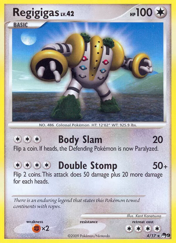 Regigigas - POP 9 Pokémon card 4/17