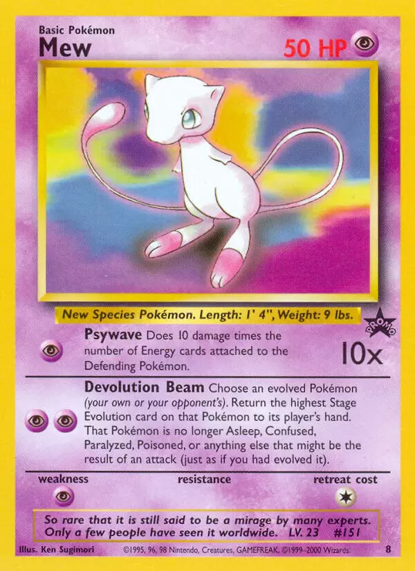 Mew - Wizards Black Star Promos Pokémon card 8