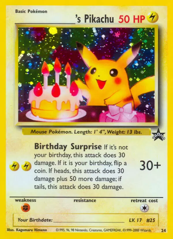 Wizards Black Star Promos - \'s Pikachu Holo