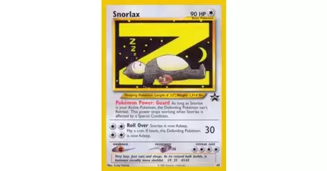  Pokemon - Snorlax (49) - Wizards Black Star Promos