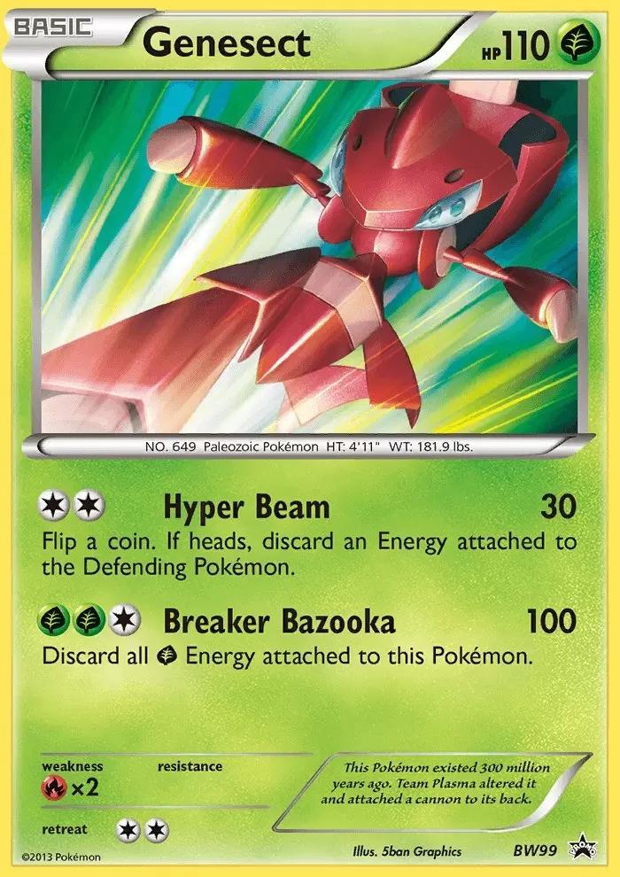  Pokemon - Genesect-EX (11) - Plasma Blast - Holo : Toys & Games