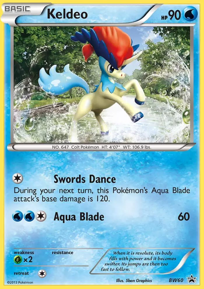Black & White Promos - Keldeo