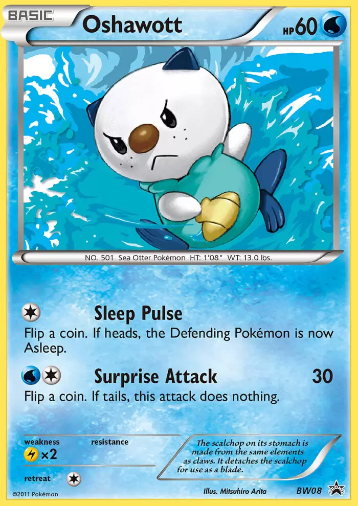 Black & White Promos - Oshawott