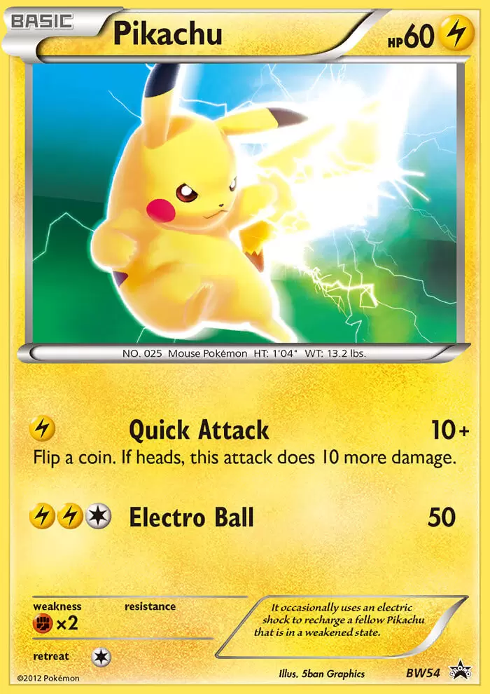 Black & White Promos - Pikachu