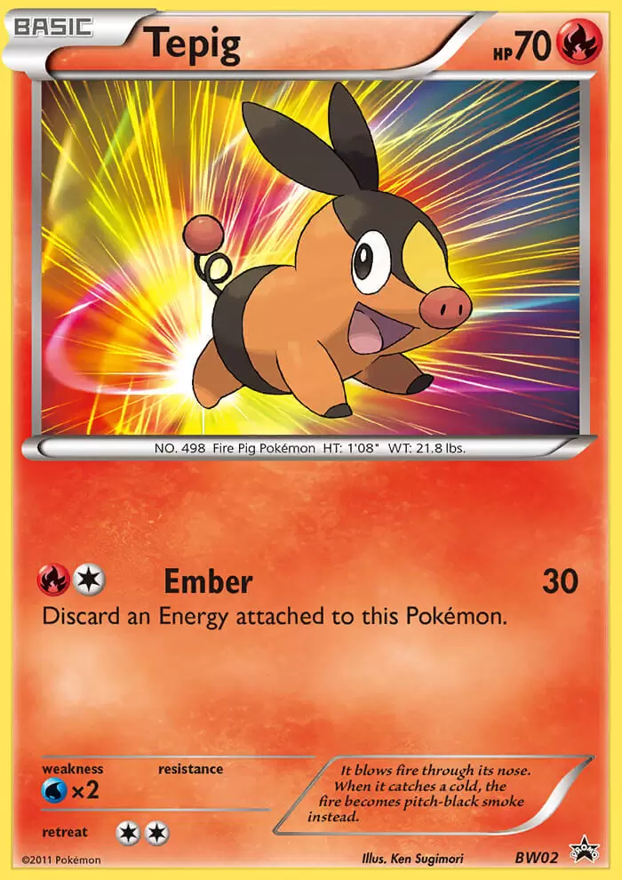 Black & White Promos - Tepig Holo
