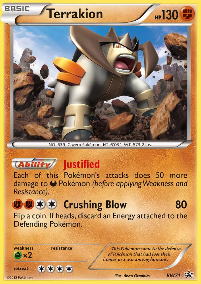 Black & White Promos - Terrakion