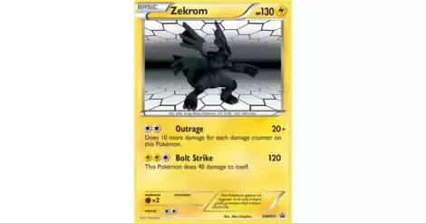 Pokemon card - ZEKROM - Holo Rare - Black & White Promo BW005