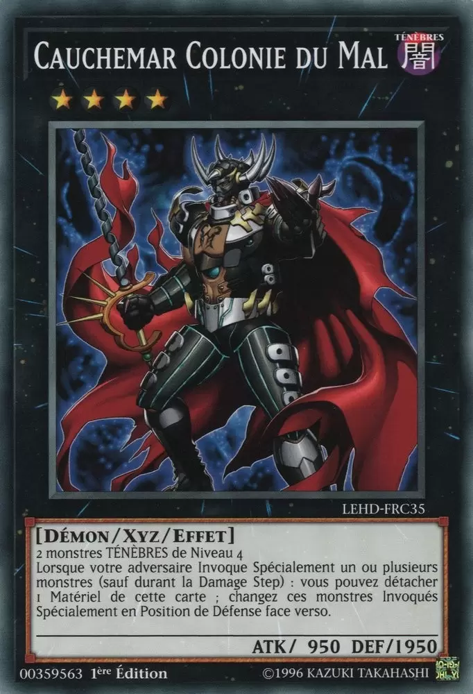 Decks du Héro Légendaire LEHD - Cauchemar Colonie du Mal