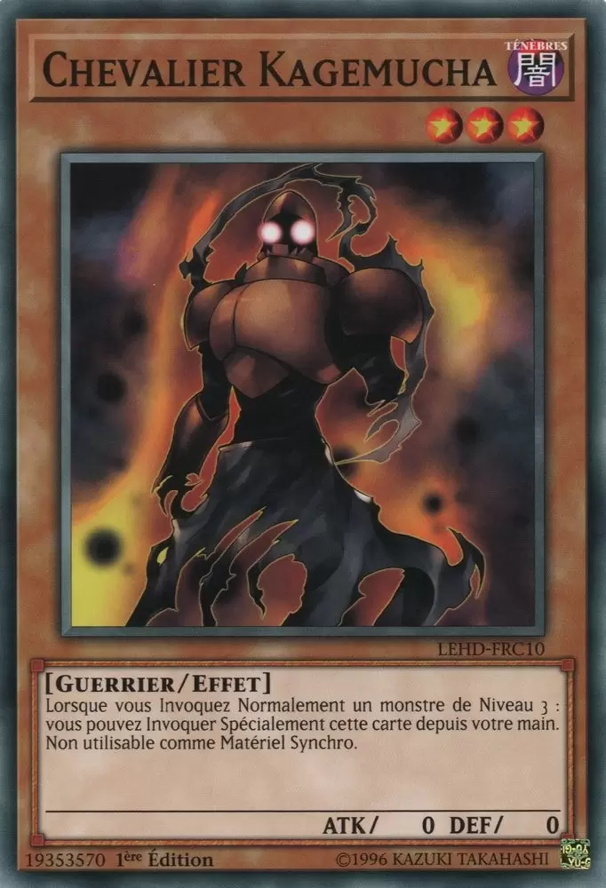 Decks du Héro Légendaire LEHD - Chevalier Kagemucha