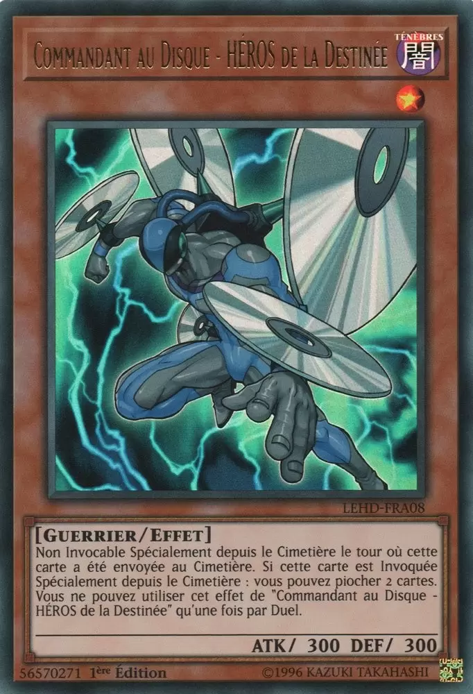 Decks du Héro Légendaire LEHD - Commandant au Disque - HÉROS de la Destinée